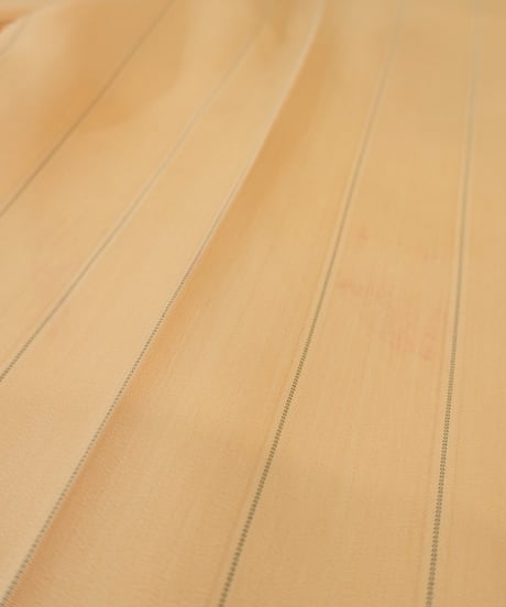 Yellow × Light blue Striped Two-pleat Wide slacks