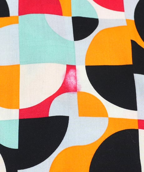 "Super Massive" Geometric pattern Open-collar shirt