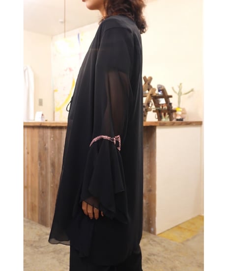 Chiffon Flare Sleeve Robe