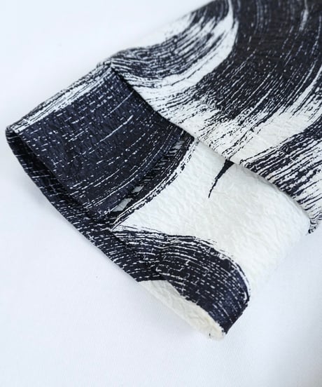 "Dead Stock" Brushwork Asymmetrical Jacket "Made in USA"