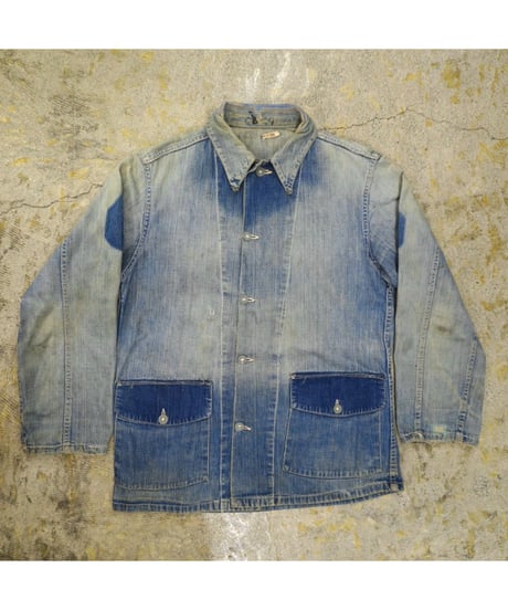 40s WWⅡ U.S.ARMY Denim Coveralls / size 38程度