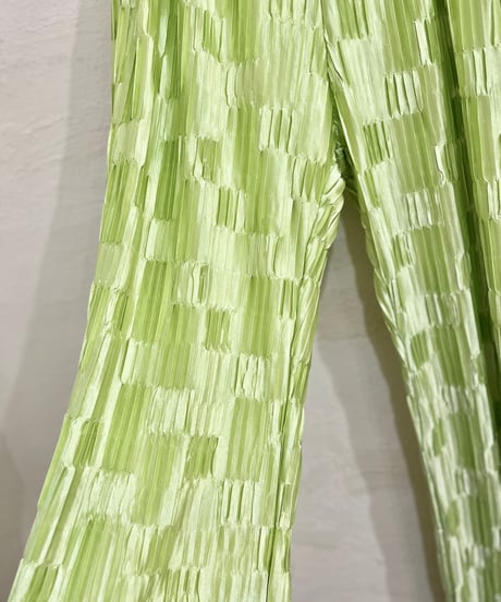 Lime Green Pleated Pants