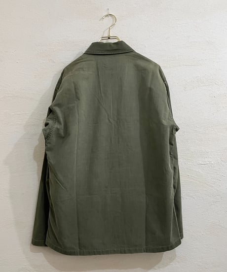 40-50s U.S.ARMY ヘリンボーンツイル ユーティリティシャツ / size S~M程度