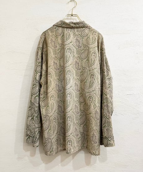 60s『ARROW』Paisley pattern pajama shirt