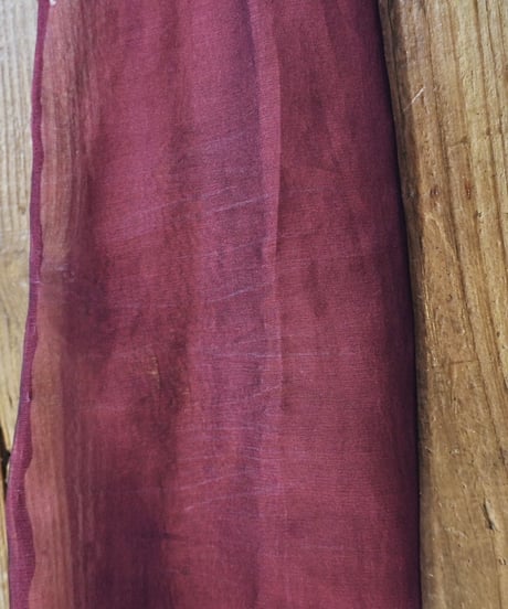 90s Bordeaux Sheer Silk Shirt
