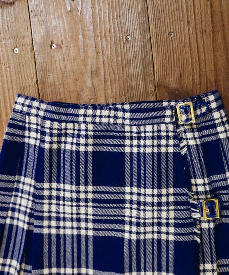 Wool Wrap Short Skirt