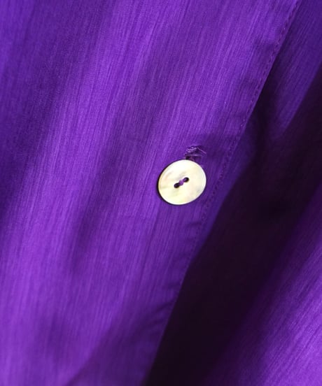 80's Shell Button Purple Shirt