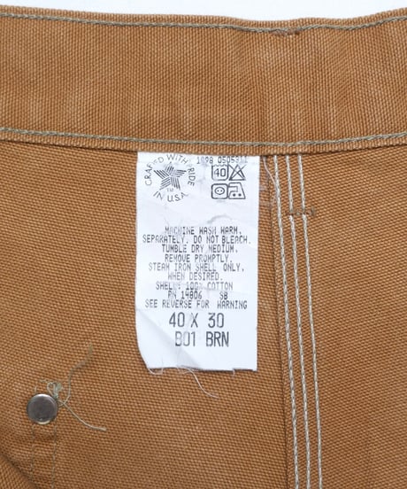1998s『Carhartt』Double knee Brown Duck Pants