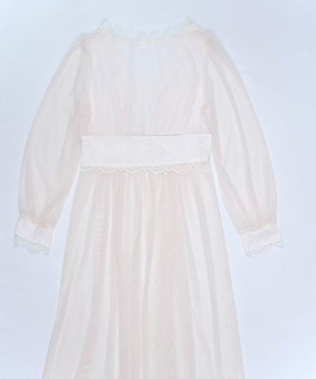 Lace-Trimmed Sheer Nightdress