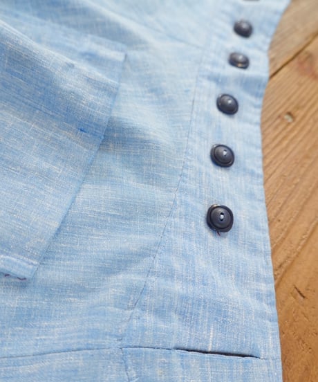 Buttoned Wrap Skirt