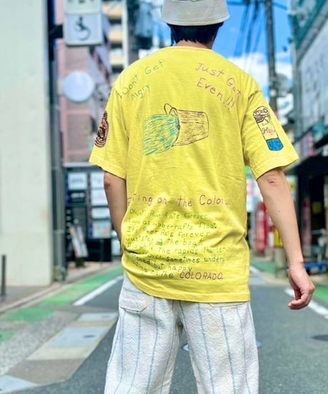 70s 『B.V.D』 ハンドペイント ポケットTシャツ / size XL