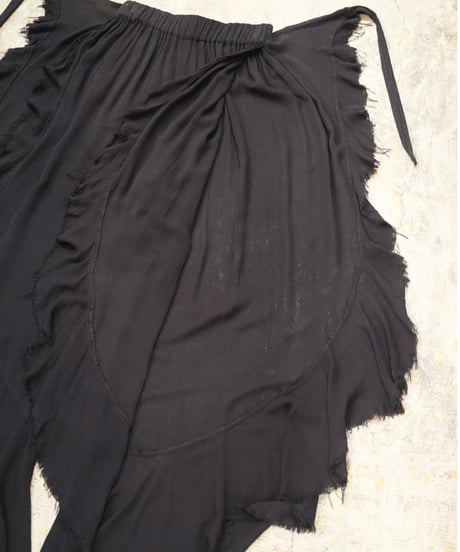 Deep Slit Ruffle Pants