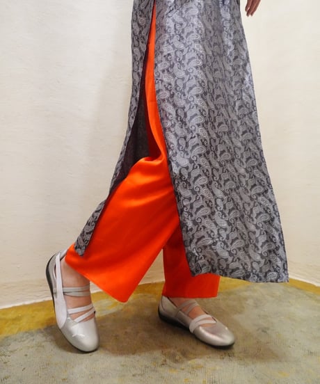Silver Paisley China Dress