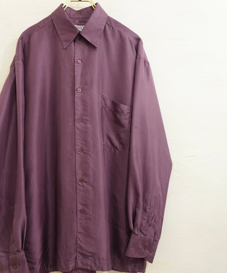 00s Lavender color Silk shirt