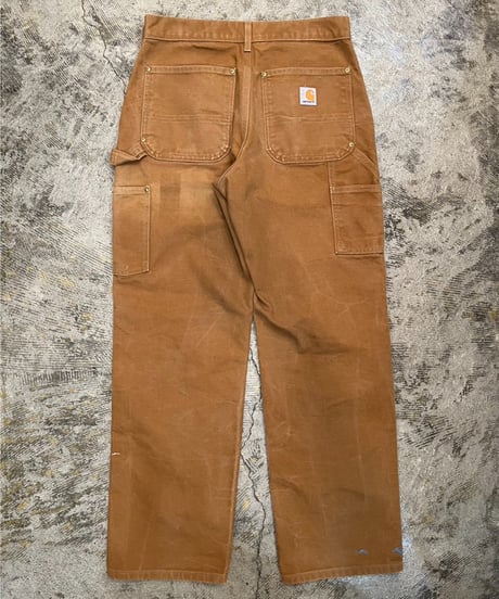 00s 『Carhartt』 ダブルニー ブラウンダックパンツ made in USA / size W31L30
