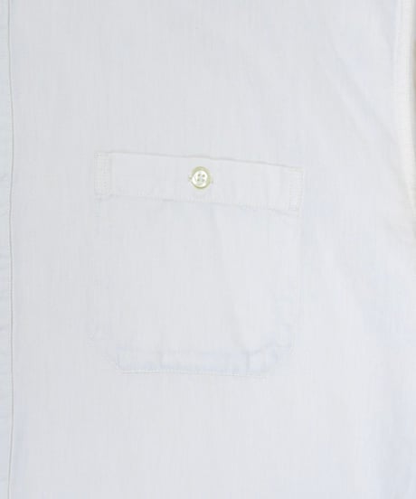 "ORVIS" Cotton Linen Banded Collar Shirt