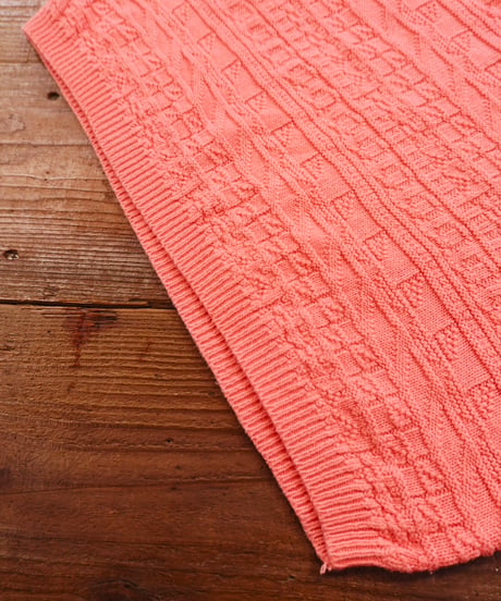 90s Salmon Pink Cotton Knit