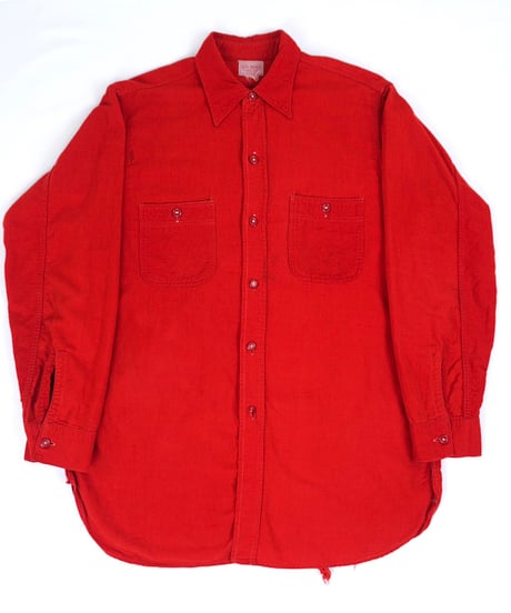 50s "BIG MIKE" Plain chamois cloth shirt
