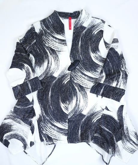 "Dead Stock" Brushwork Asymmetrical Jacket "Made in USA"