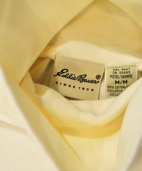 『Eddie Bauer』White Turtleneck Long sleeve T-shirt《Dead stock》