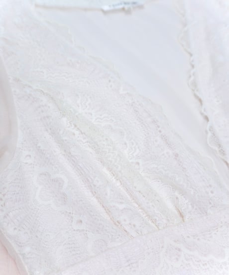 Lace-Trimmed Sheer Nightdress