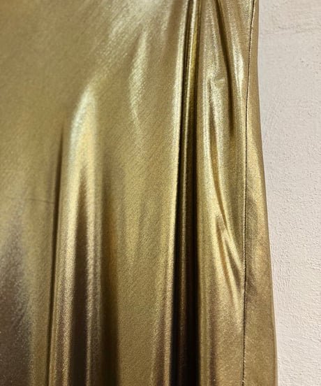 『J.CREW』 Gold Mirror Long Skirt