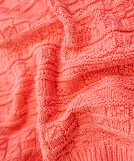 90s Salmon Pink Cotton Knit