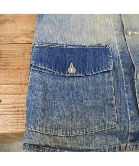 40s WWⅡ U.S.ARMY Denim Coveralls / size 38程度