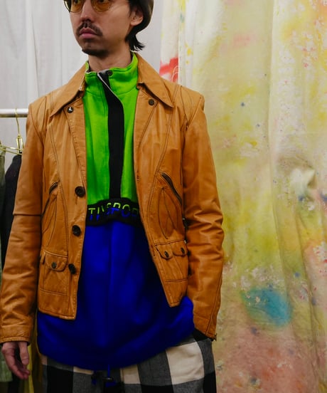 70s 『Crae Carlyle』 “ROVER” Style Leather Jacket / size40