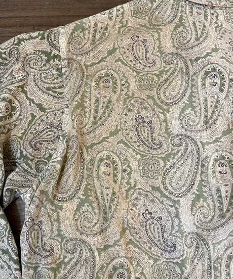 60s『ARROW』Paisley pattern pajama shirt