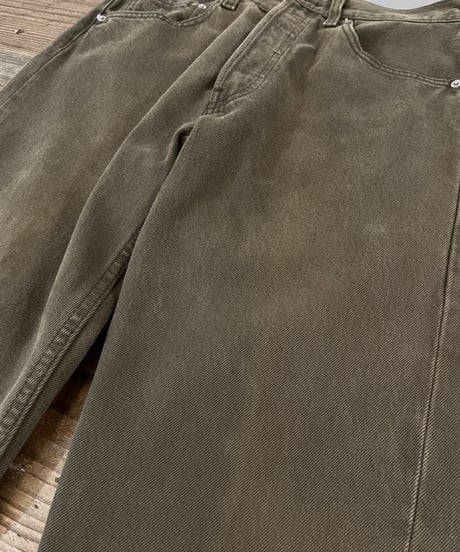 00s 『Levi's 501』 後染め カーキ ”Made in USA” / size W31L32