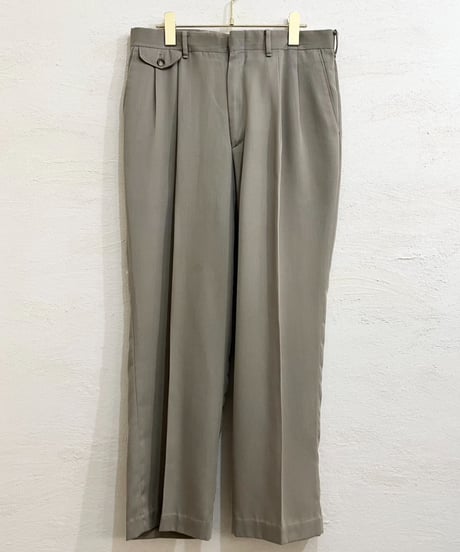 Light beige two-pleat slacks "Made in USA"