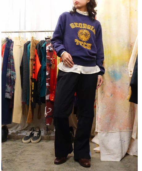 Side-open Modified Nylon Pants