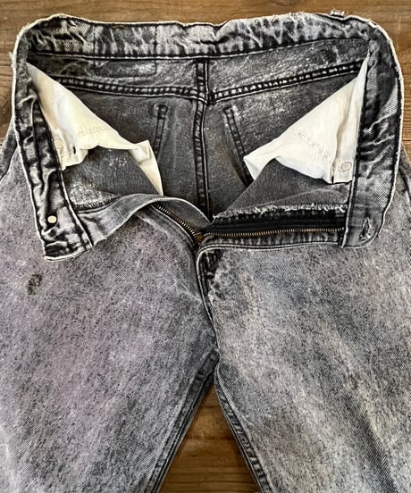 90s 『Levi's 550』 Chemical wash Black Jeans / size W31 L30