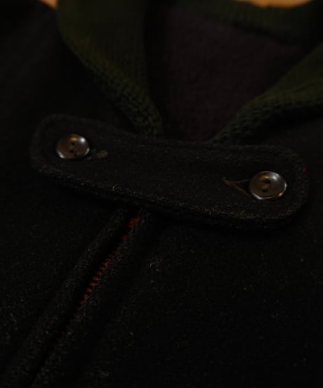 50-60s Black Wool Double zip Pharaoh Jacket