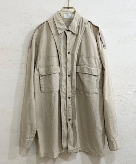 "UNKNOWN" Beige Odd shaped shirt
