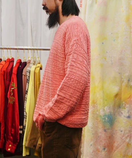 90s Salmon Pink Cotton Knit