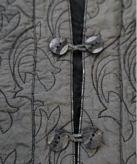 Gray Quilted Jacket