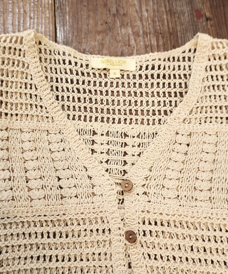 Crochet Knit Short Cardigan