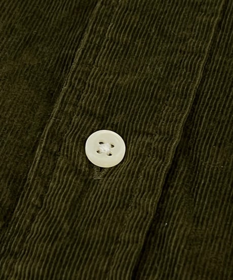 『Ralph Lauren』 Dark green corduroy shirt / size XL