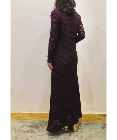 Grape-like Knit Lace Dress