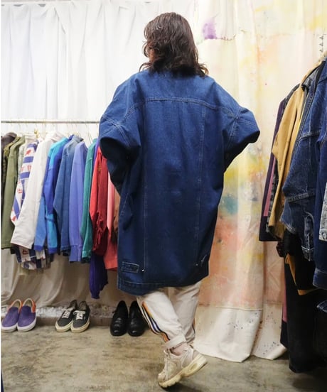 90s Denim Cocoon Coat