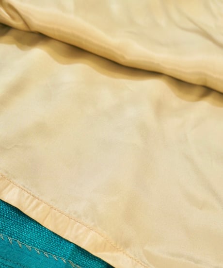 80s Turquoise Pleated Long Skirt