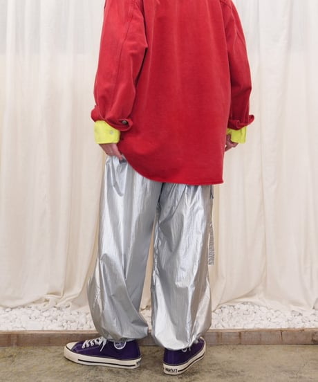 Y2K "Urban Outfitters" Silver Parachute Pants