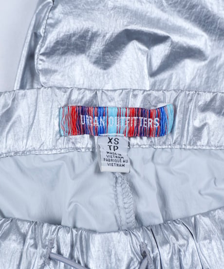 Y2K "Urban Outfitters" Silver Parachute Pants