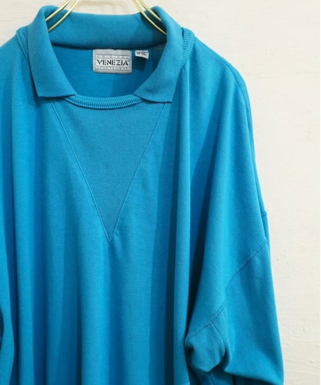 90s 『ORIGINAL VENEZIA SPORTSWEAR』 Oddly shaped sweatshirt