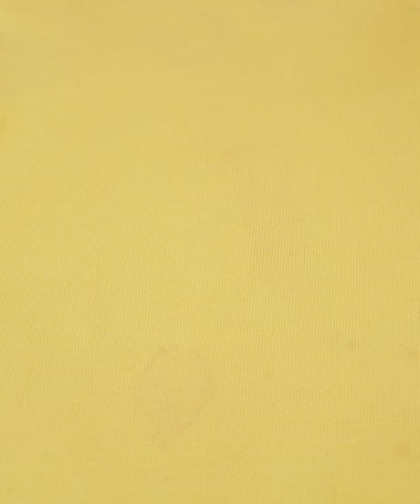 50-60s Yellow set-in sleeve plain sweatshirt