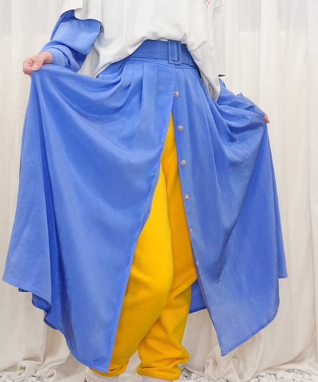 80-90s Button Front Midi Dress