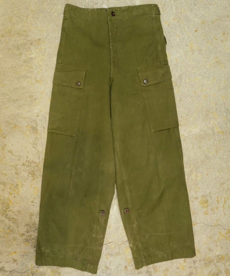 50s オランダ軍 ダブルフェイス カーゴパンツ / size W32 L31 程度