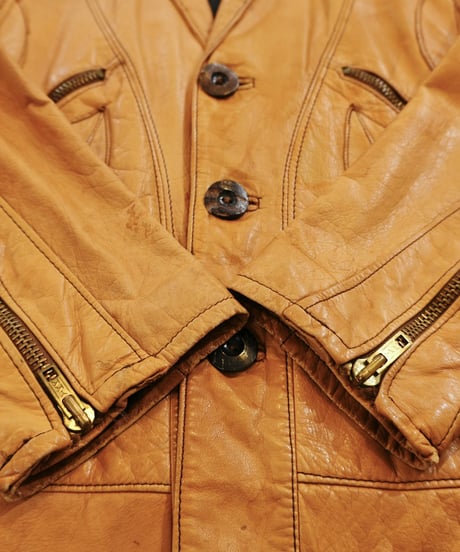 70s 『Crae Carlyle』 “ROVER” Style Leather Jacket / size40